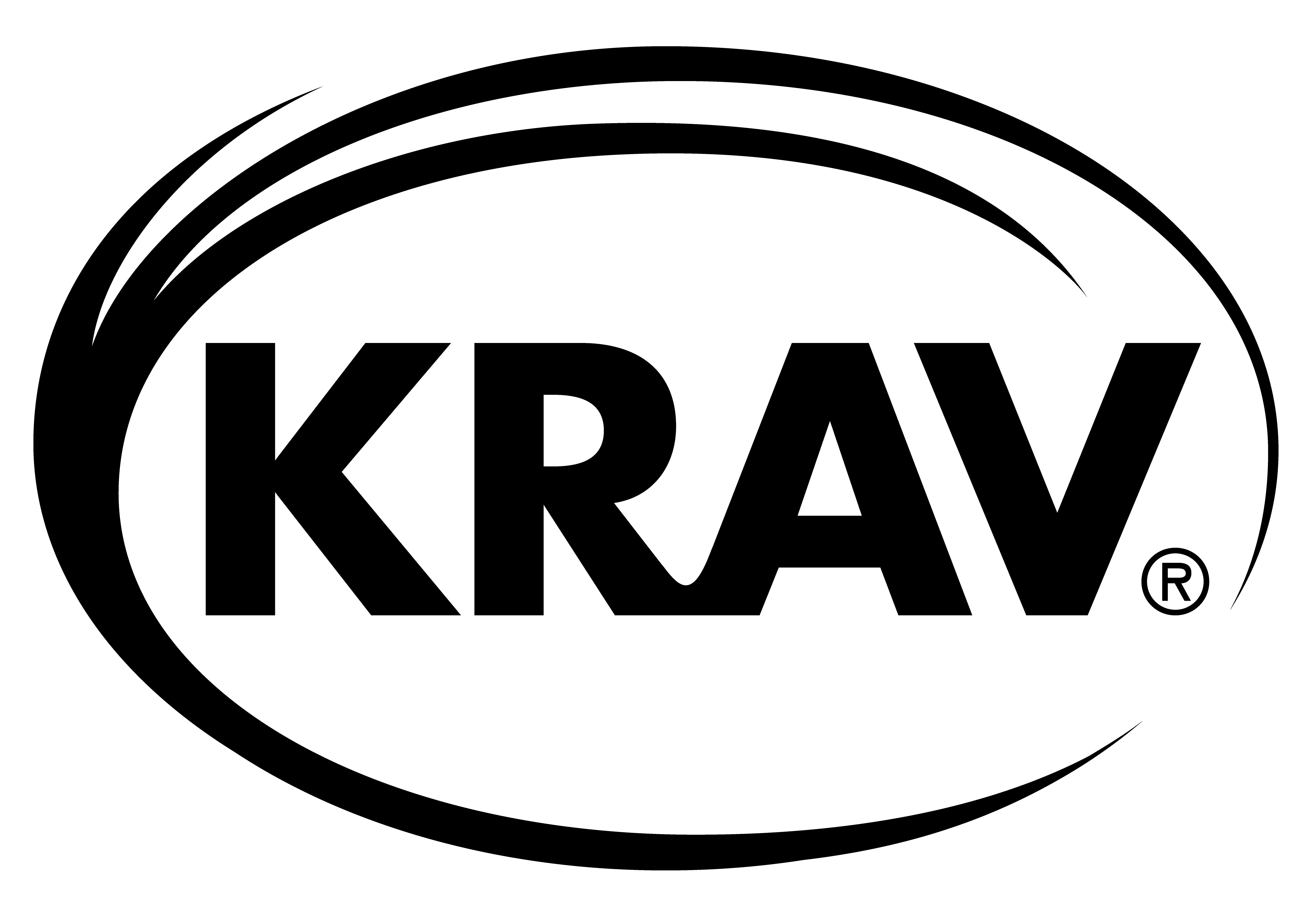 KRAV-märke svart