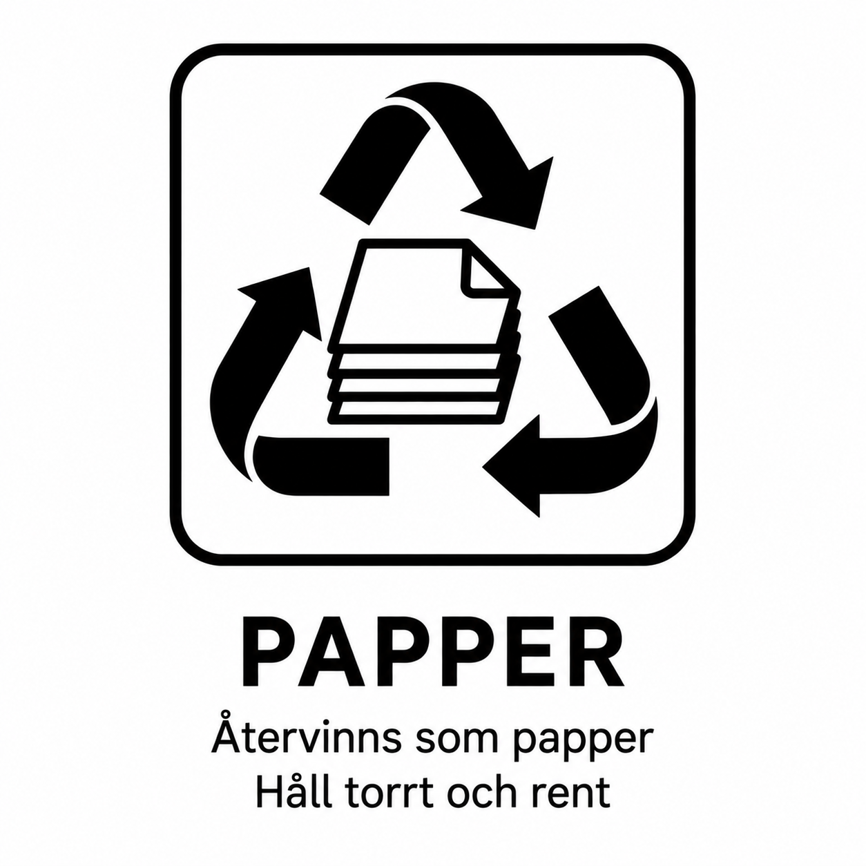 Papper Svart