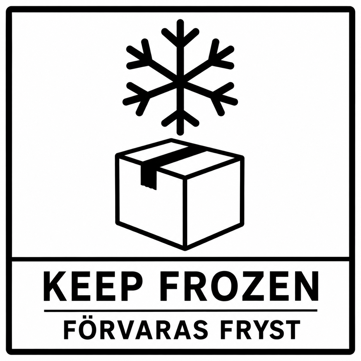 Förvaras fryst – variant 1